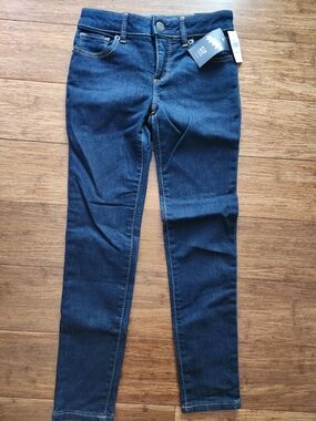 Gap Kids Fantastiflex Dark Blue Super Skinny Jeans, Size 7 Regular